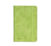 Silvine A6 Executive Soft Feel Notebook Green. 160 Pages (80 Sheets) Ruled 7mm feint. Ref 196G