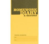 Silvine A6 homework diary and record book - yellow cover