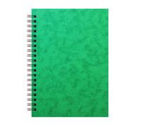 Silvine A6 Wirebound Hardback Notebook 100 Sheets (Pack Of 12) Green (One Size)