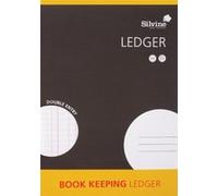 Silvine Book Keeping Notebook Double Entry 32 Pages A4 Ref SJA4L [Pack of 12]