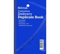 Silvine Carbonless Duplicate Delivery Book 8.25"x5"