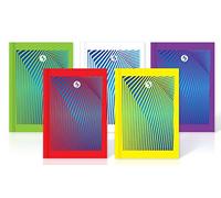Silvine Daze 160 Page A5 Durable Casebound Notebooks in 5 Assorted Colours [Pack of 5]