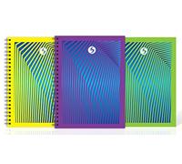 Silvine Daze 160 Page A5 Wirebound Hardback Notebooks in 3 Assorted Colours [Pack of 6]