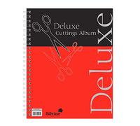 Silvine Deluxe Twin Wire Cuttings Album. 80 Pages of 100gsm Black Sugar Paper (317 x 250mm)