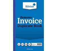 Silvine 711 - Carbonless Duplicate Invoice Book Ruled 81/4x5in PK6