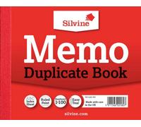 Silvine Duplicate Book Memo Ruled Feint 1-100 105.5 X 125.5mm Ref 603