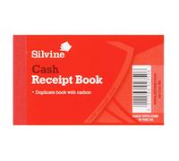 Silvine Duplicate Cash Receipt Book 60 Sheets (Pack Of 36) in Red Silvine Red