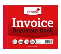 Silvine Duplicate Invoice Book 102x127mm + FINCHLEY Refill Pen Free