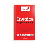 Silvine Duplicate Invoice Book 210x127mm (6 Pack)
