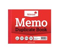 Silvine Duplicate Memo Book 102x127mm (12 Pack)