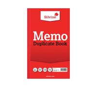 Silvine Duplicate Memo Book 210x127mm (6 Pack) 601
