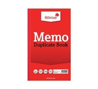 Silvine Duplicate Memo Book 210x127mm (6 Pack) 601