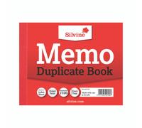 Silvo Silvine Duplicate Memo Book - Numbered 1-100 With Index Sheet (102 X 127mm) Pack Of 12