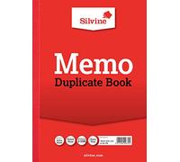 Silvine Duplicate Memo Book - Numbered 1-100 with index sheet (297 x 210mm) [Pack of 6]