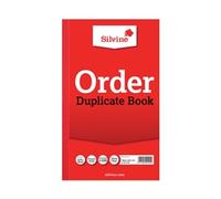 Silvine Duplicate Order Book 210x127mm (6 Pack)