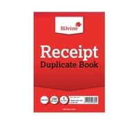 Silvine Duplicate Receipt Book 105x148mm Gummed (12 Pack) 230