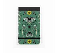 Silvine Elasticated Pocket Notebook 160 Page 78 x 127mm Green Moth & Mushroom Design (Pack 12) - 190MM1