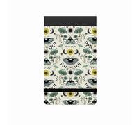 Silvine Elasticated Pocket Notebook 160 Page 78 x 127mm Grey Moth & Mushroom Design (Pack 12) - 190MM2