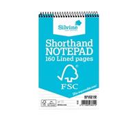 Silvine Envrion Shorthand Notepad 127x203mm (Pack of 10) FSC160