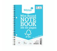 Silvine Everyday A5 Twinwire Notebk