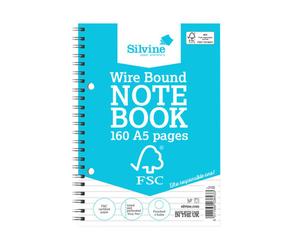 Silvine Everyday A5 Twinwire Notebk