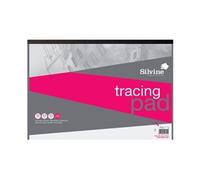 Silvine A3 Professional Tracing Pad. 50 Sheets of Quality Lightweight Tracing Paper (63gsm) Ref A3T50