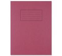 Silvine EX101-9x7 Exercise Book Ruled Red PK10