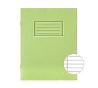 Silvine EX102-9x7 Exercise Book Ruled Green PK10