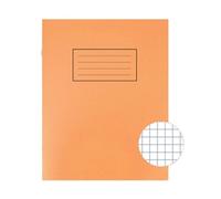Silvine Exercise Book 5mm Squares 229x178mm Orange (Pack of 10) EX105