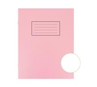 Silvine Exercise Book 229 x 178mm Plain Pink (10 Pack)