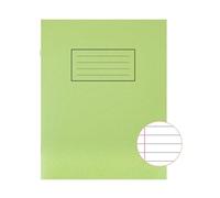 Silvine Exercise Book 229 x 178mm Ruled with Margin Green (10 Pack)