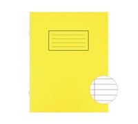 Silvine EX103 229mm x 178mm Ruled Exercise Book 80 Pages - Yellow (10 Pack)