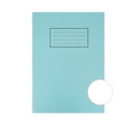 Silvine Exercise Book A4 Plain Manila Soft Cover Blue 80 Pages 40 Sheets Pack of 10