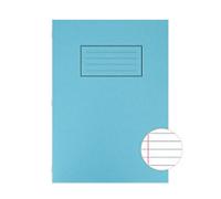 Silvine Exercise Book A4 Ruled Side Bound Manila Soft Cover Blue 80 Pages 40 Sheets Pack of 10