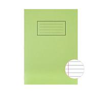 Silvine Exercise Book A4 Ruled Side Bound Manila Soft Cover Green 80 Pages 40 Sheets Pack of 10
