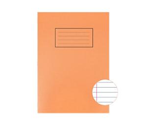 Silvine Exercise Book A4 Ruled Twin Wire Side Bound Manila Cardboard Hardback Blue 40 Sheets Pack of 10