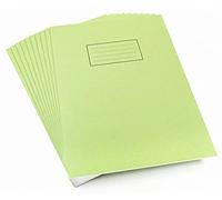 Silvine Exercise Book A4 Ruled with Margin Green (10 Pack)