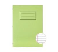 Silvine Exercise Book A4 Ruled with Margin Green (10 Pack) EX110