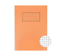 Silvine Silvine A4 Exercise Book 5mm Square Orange 80 Pages (Pack 10)