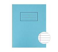 Silvine Exercise Book A5 Ruled Side Bound Manila Soft Cover Blue 80 Pages 40 Sheets Pack of 10