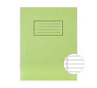 Silvine Exercise Book A5 Ruled Side Bound Manila Soft Cover Green 80 Pages 40 Sheets Pack of 10