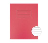Silvine Exercise Book A5 Ruled Side Bound Manila Soft Cover Red 80 Pages 40 Sheets Pack of 10