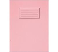Silvine Exercise Book 229 x 178mm Plain Pink (10 Pack)