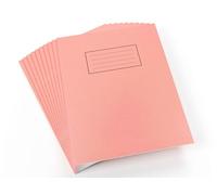 Silvine Exercise Book 229 x 178mm Plain Pink (10 Pack)