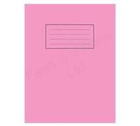Silvine Exercise Book Plain 75gsm 80 Pages 229x178mm Pink Ref EX112 [Pack 10]