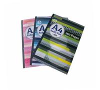 Silvine Fashion Design A4 Refill Pad 160 Plain Pages
