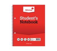 Silvine Feint Ruled Student's Notebook 120 Pages 229x178mm (12 Pack)