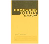 Silvine Homework Diary A6 Yellow Pack of 20