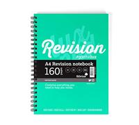 A4 Revision Notebook Wirebound GREEN