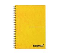 Silvine Luxpad A5 Memory Aid Yellow Paper Notebook - Lined (120 Pages)